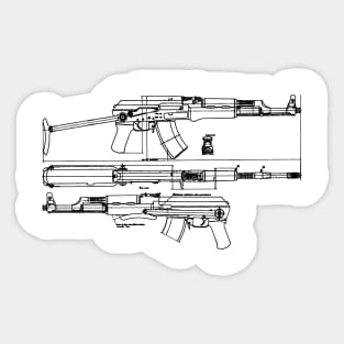 Kalashnikov AK47 Sticker